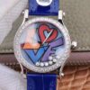 Chopard Happy Diamonds Happy Love 278559-3020 YF Factory Blue Mother Pearl Dial Replica Watch