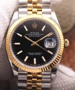 Rolex Datejust 126233 EW Factory Black Dial Replica Watch