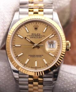 Rolex Datejust M126233-0015 EW Factory Champagne Dial Replica Watch