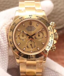Rolex Daytona Cosmograph M116508-0003 Noob Factory Gold Dial Replica Watch