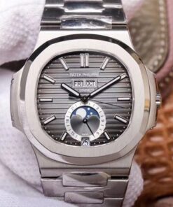 PF Factory Patek Philippe Nautilus 5726/1A-001 Moonphase Gray Dial Replica Watch