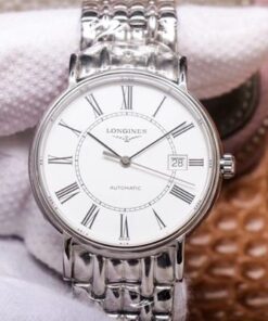 RM Factory Longines Presence L4.921.4.11.6 Stainless Steel White Dial Replica Watch