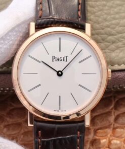 Piaget Altiplano Mecanique P10584 G0A31114 MKS Factory Rose Gold White Dial Replica Watch