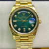 Replica Rolex Day-Date M128238-0069 Yellow Gold EW Factory Gradual Green Dial - Buy Replica Watches
