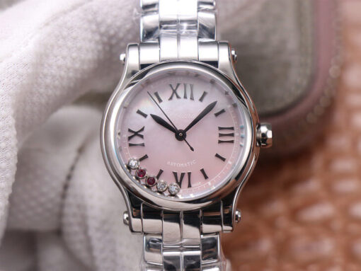 Replica YF Factory Chopard Happy Sport 278573 Pink Dial - Buy Replica Watches