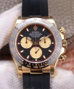 Replica Noob Factory Rolex Daytona M116518LN-0047 Black Dial - Buy Replica Watches