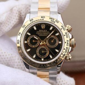Replica 3A Factory Rolex Daytona Cosmograph 116518LN Black Dial Gold Wrapped - Buy Replica Watches