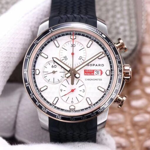 Replica V7 Factory Chopard Classic Racing Chronograph 168571-6001 White Dial - Buy Replica Watches