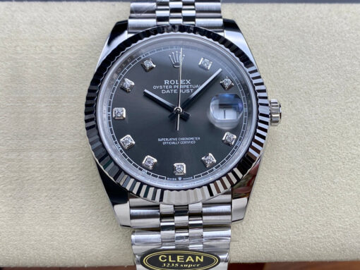Replica Clean Factory Rolex Datejust M126334-0006 Gray Dial - Buy Replica Watches