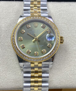 Replica EW Factory Rolex Datejust M278383RBR-0030 31MM Diamond Bezel - Buy Replica Watches