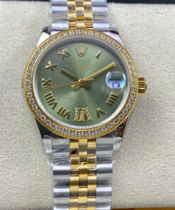 Replica EW Factory Rolex Datejust M278383RBR-0016 31MM Green Dial - Buy Replica Watches