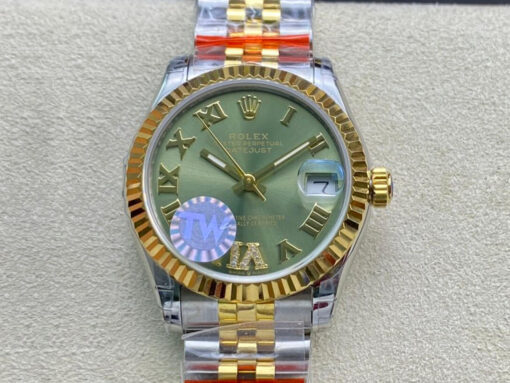 Replica TW Factory Rolex Datejust 178273 31MM Green Dial - Buy Replica Watches