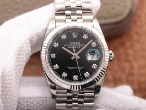 Replica EW Factory Rolex Datejust M126234-0027 Black Dial - Buy Replica Watches