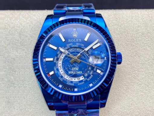 Replica WWF Factory Rolex Sky Dweller 40MM DIW Blue Dial - Buy Replica Watches