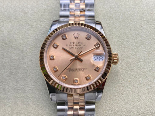 Replica EW Factory Rolex Datejust M278271-0024 31MM Rose Gold Dial - Buy Replica Watches