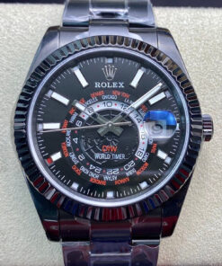 Replica WWF Factory Rolex Sky Dweller 40MM DIW Black Dial - Buy Replica Watches