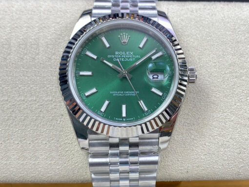 Replica EW Factory Rolex Datejust M126334-0028 41MM Green Dial - Buy Replica Watches