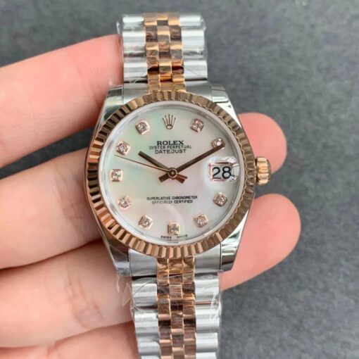 Replica GS Factory Rolex Datejust M278271-0026 Rose Gold - Buy Replica Watches