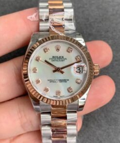 Replica GS Factory Rolex Datejust M278271-0025 Diamond-set Dial - Buy Replica Watches