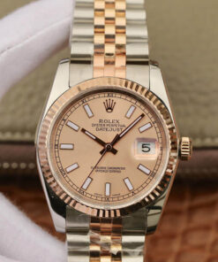 Replica GM Factory Rolex Datejust 116231 36MM Rose Gold Pink Dial - Buy Replica Watches