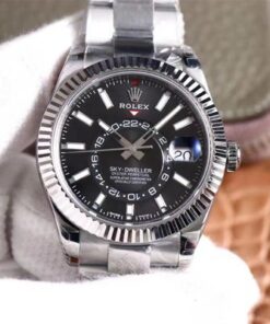 Replica Noob Factory Rolex Sky Dweller M326934-0005 Black Dial - Buy Replica Watches