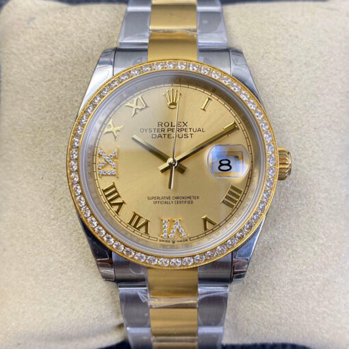 Replica EW Factory Rolex Datejust 126283 Yellow Gold - Buy Replica Watches