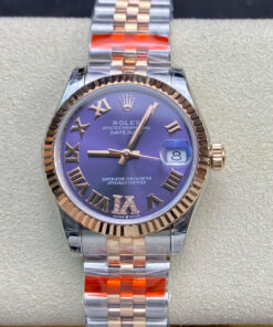 Replica TW Factory Rolex Datejust M278271-0020 Eggplant Purple Dial - Buy Replica Watches