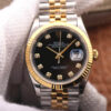Replica EW Factory Rolex Datejust M126233-0021 Yellow Gold Black Dial - Buy Replica Watches