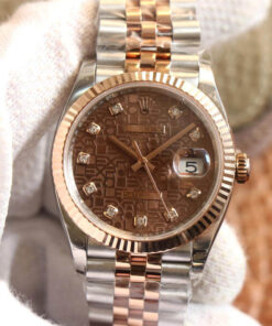 Replica EW Factory Rolex Datejust M126231-0025 Rose Gold Chocolate Color Dial - Buy Replica Watches