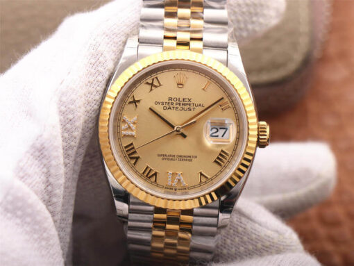 Replica EW Factory Rolex Datejust 126233 Gold Dial - Buy Replica Watches