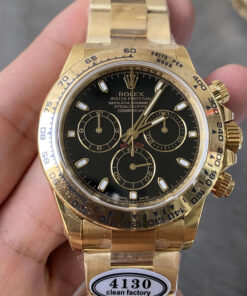 Replica Clean Factory Rolex Cosmograph Daytona M116508-0004 Black Dial - Buy Replica Watches