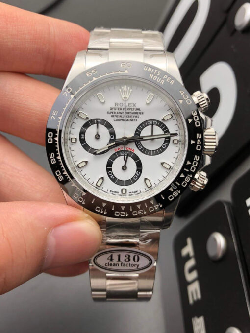 Replica Clean Factory Rolex Cosmograph Daytona M116500LN-0001 V2 White Dial - Buy Replica Watches