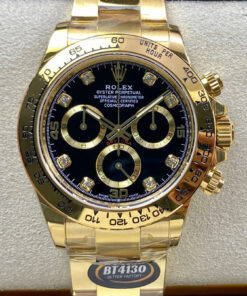 Replica BT Factory Rolex Daytona M116508-0016 Black Dial - Buy Replica Watches