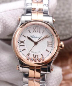 Replica YF Factory Chopard Happy Diamonds 278573-6014 Rose Gold - Buy Replica Watches