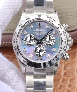 Replica JH Factory Rolex Daytona Cosmograph 116509-0064 18K White Gold Fritillaria Dial - Buy Replica Watches