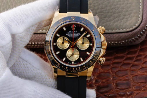 Replica JH Factory Rolex Daytona Cosmograph M116518ln-0047 Yellow Gold Chronograph - Buy Replica Watches