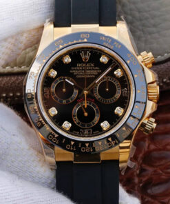 Replica JH Factory Rolex Daytona Cosmograph M116518ln-0046 Black Dial - Buy Replica Watches