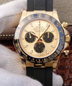 Replica JH Factory Rolex Daytona Cosmograph 116518ln V6 Yellow Gold Dial - Buy Replica Watches