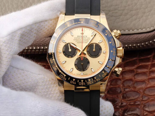 Replica JH Factory Rolex Daytona Cosmograph 116518ln V6 Yellow Gold Dial - Buy Replica Watches