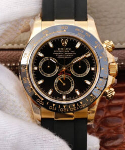 Replica JH Factory Rolex Daytona Cosmograph M116518ln-0043 Black Dial - Buy Replica Watches
