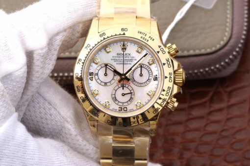 Replica JH Factory Rolex Daytona Cosmograph 116528-78598 Diamonds Dial - Buy Replica Watches