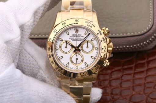 Replica JH Factory Rolex Daytona Cosmograph M116508-0001 White Dial - Buy Replica Watches