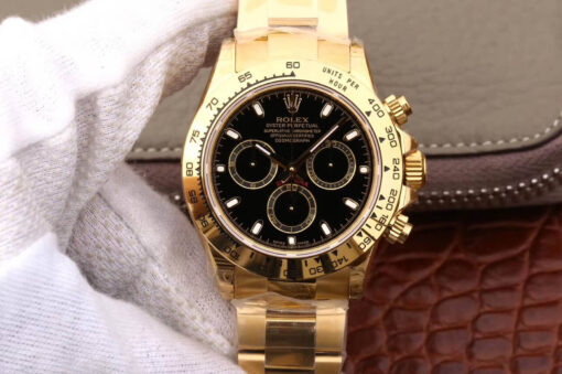 Replica JH Factory Rolex Daytona Cosmograph M116508-0004 Black Dial - Buy Replica Watches