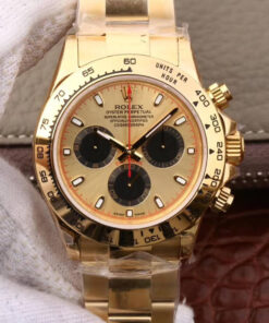 Replica JH Factory Rolex Daytona 116508 Yellow Gold Black Chronograph - Buy Replica Watches