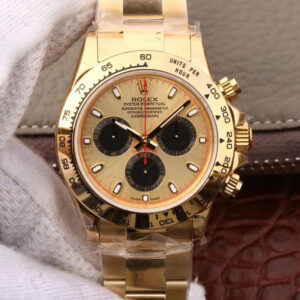 Replica JH Factory Rolex Daytona 116508 Yellow Gold Black Chronograph - Buy Replica Watches