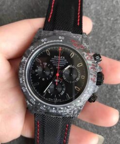 Replica Noob Factory Rolex Daytona Cosmograph Carbon Fiber Diw Customized Version Black Dial - Buy Replica Watches