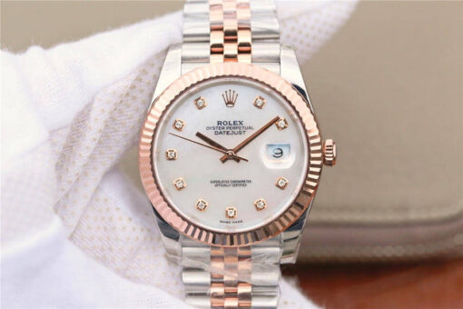 Replica EW Factory Rolex Datejust M126331-0014 Rose Gold Mother-Of-Pearl Dial - Buy Replica Watches