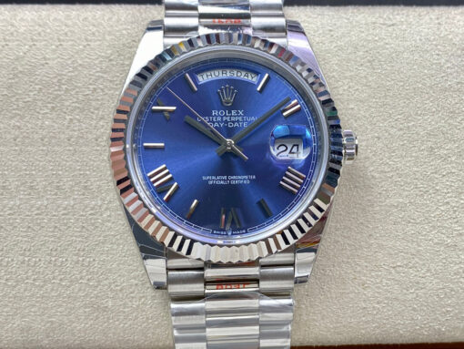 Replica EW Factory Rolex Day Date M228236-0007 Blue Dial - Buy Replica Watches