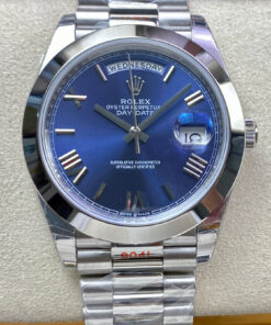Replica EW Factory Rolex Day Date M228206-0015 Blue Dial - Buy Replica Watches