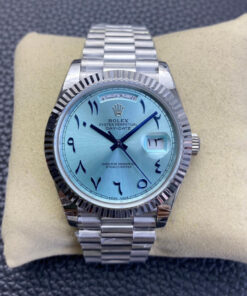 Replica BP Factory Rolex Day Date Middle East Custom Ice Blue Dial - Buy Replica Watches